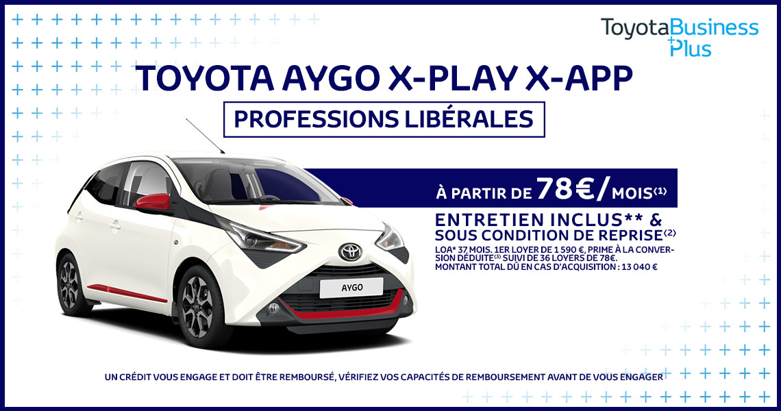 Toyota AYGO x-play x-app Professions Libérales