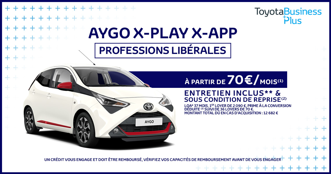 Toyota AYGO x-play x-app Professions Libérales