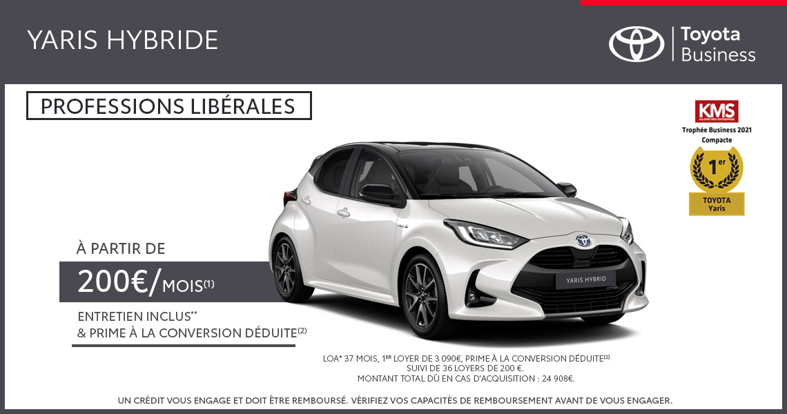 Nouvelle Toyota Yaris Hybride Dynamic Business