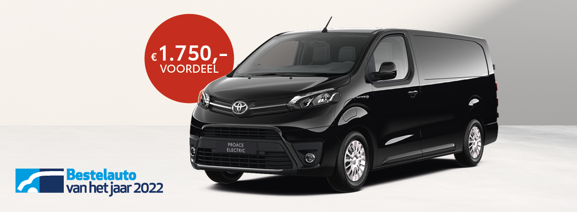 Toyota Proace Electric. Bestelauto van het jaar 2022