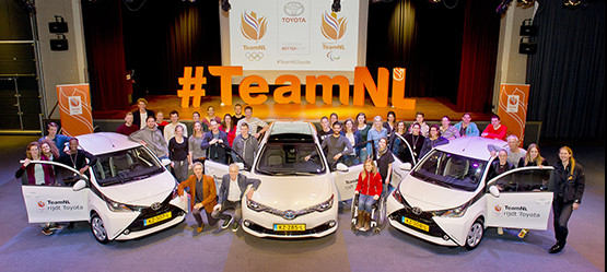 Toyota Nederland voorziet TeamNL van hybride Toyota’s