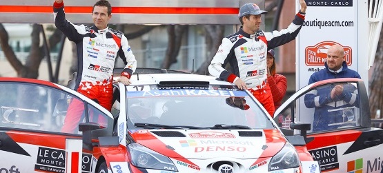 Toyota Gazoo Racing com 2 Yaris WRC no pódio em Monte Carlo