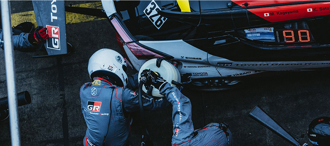 Inspirados nas provas da equipa Toyota GAZOO Racing.